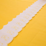 Pique strip White Yellow 6,5cm - Ribes y Casals