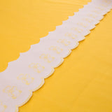 Pique strip White Yellow 6,5cm - Ribes y Casals