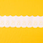 Pique strip White Yellow 6,5cm - Ribes y Casals