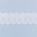 Pique strip White Blue 6,5cm - Ribes y Casals