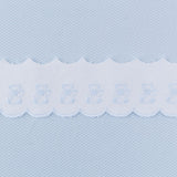 Pique strip White Blue 6,5cm - Ribes y Casals