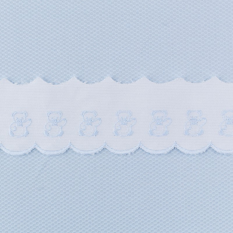 Pique strip White Blue 6,5cm - Ribes y Casals