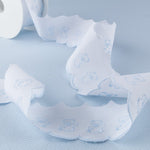 Pique strip White Blue 6,5cm - Ribes y Casals