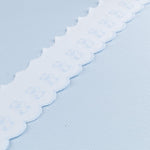 Pique strip White Blue 6,5cm - Ribes y Casals