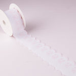Pique strip White Pink 6,5cm - Ribes y Casals