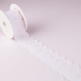 Pique strip White Pink 6,5cm - Ribes y Casals