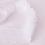 Pique strip White Pink 6,5cm - Ribes y Casals