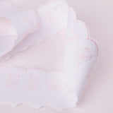 Pique strip White Pink 6,5cm - Ribes y Casals
