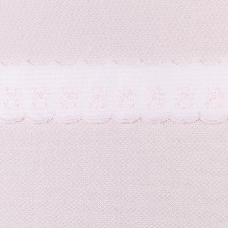 Pique strip White Pink 6,5cm - Ribes y Casals