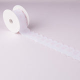 Pique strip White Pink 6,5cm - Ribes y Casals