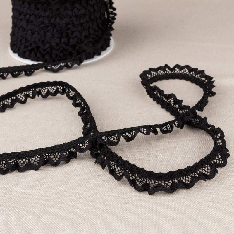 Lace Trimmings Nylon Black 15mm - Ribes y Casals