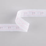 Batiste strip White y Pink 2.5cm - Ribes y Casals