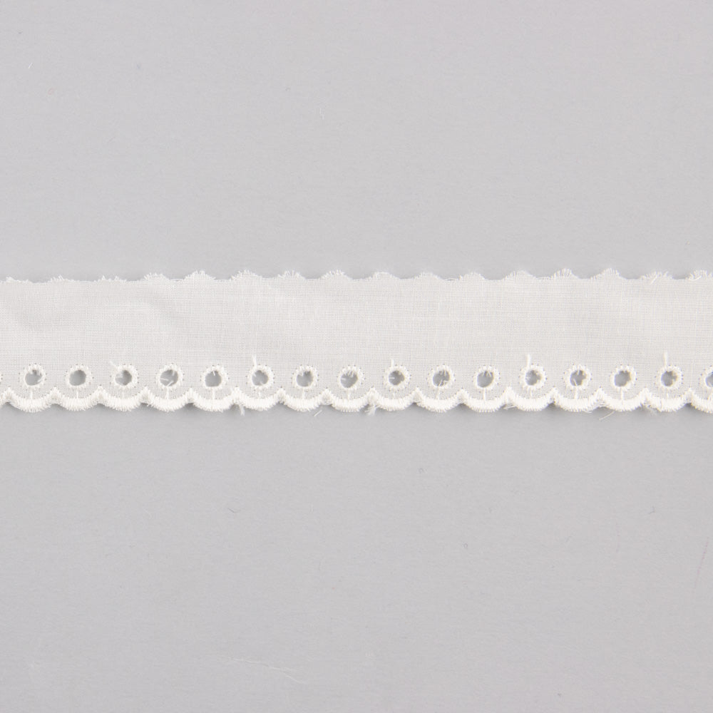 Embroidered Cotton Ribbon 2.5cm - Ribes y Casals