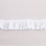 Cinta Plisada Piquillo Garrucha 3cm Blanco - Ribes y Casals