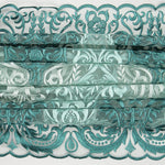 Tulle Embroidered Gradient Green - Ribes y Casals