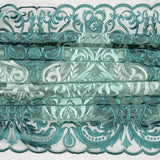 Tulle Embroidered Gradient Green - Ribes y Casals