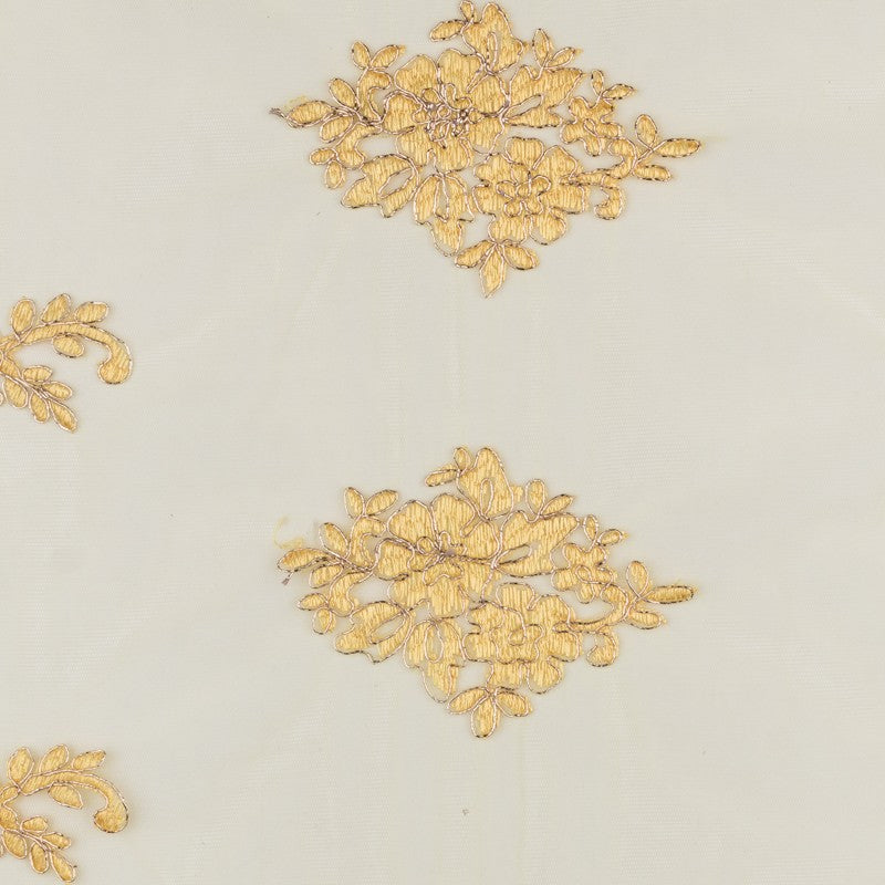 Reembroidered Tulle Yellow - Ribes y Casals