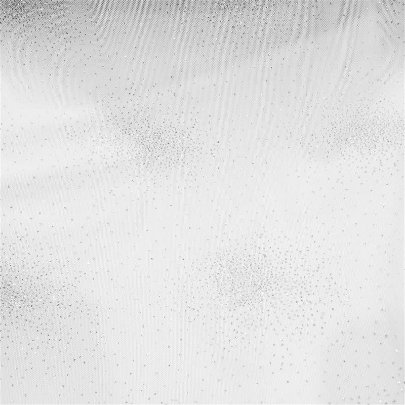 White Glitter Elastic Tulle - Ribes y Casals