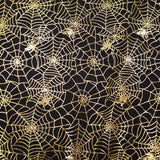 Tul Halloween Spider web Gold - Ribes y Casals