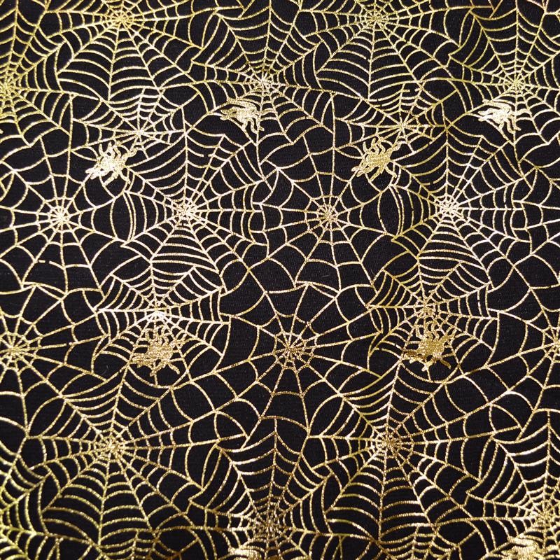 Tul Halloween Spider web Gold - Ribes y Casals