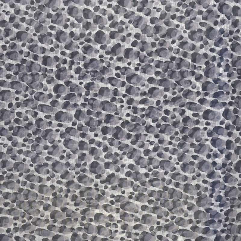 Leopard Print Lycra Tulle Grey - Ribes y Casals