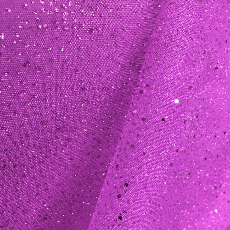 Tulle Speckled Glitter Fuchsia - Ribes y Casals