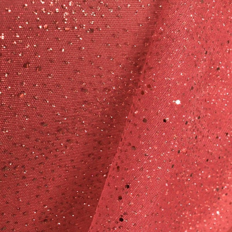 Tulle Speckled Glitter Red - Ribes y Casals