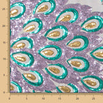 Tulle Fancy Sequins Royal Mauve - Ribes y Casals