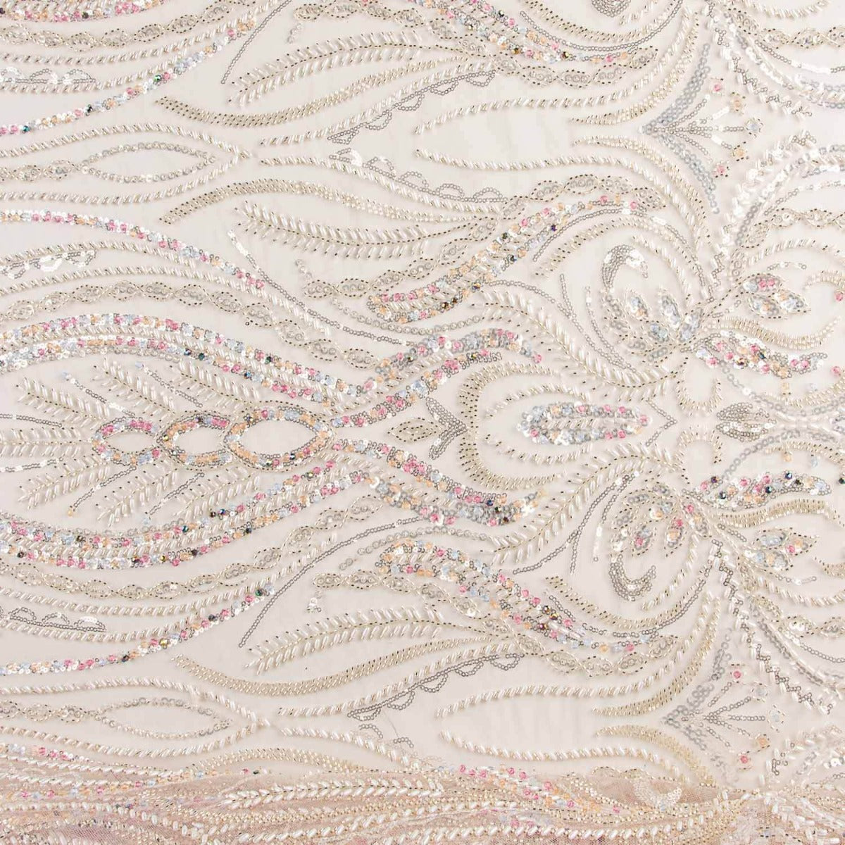 Ordin Nude Beaded Tulle - Ribes y Casals