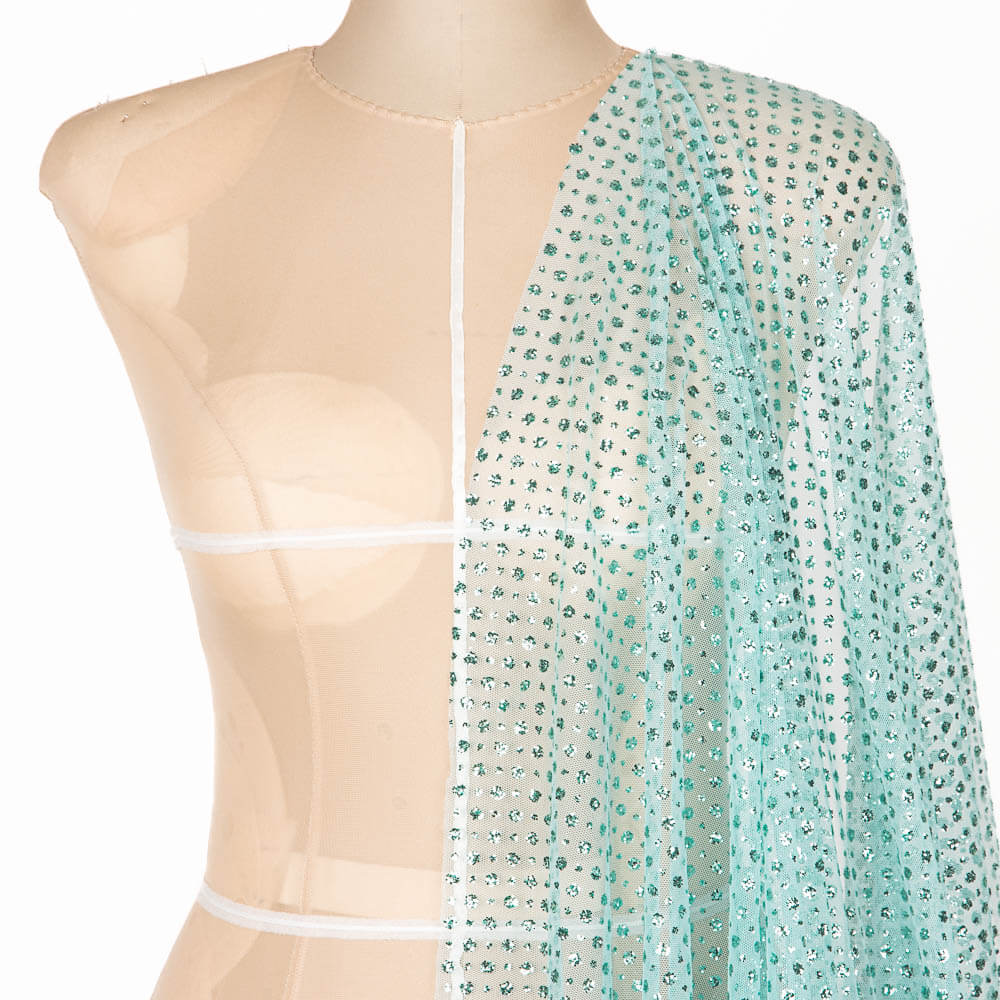 Water Green Strass Tulle - Ribes y Casals