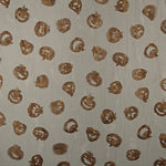Black Tulle with Copper Lurex Pumpkins – Halloween print - Ribes y Casals