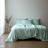 Confección Cama 150cm Algodón 200 Hilos Verde Agua - Ribes y Casals