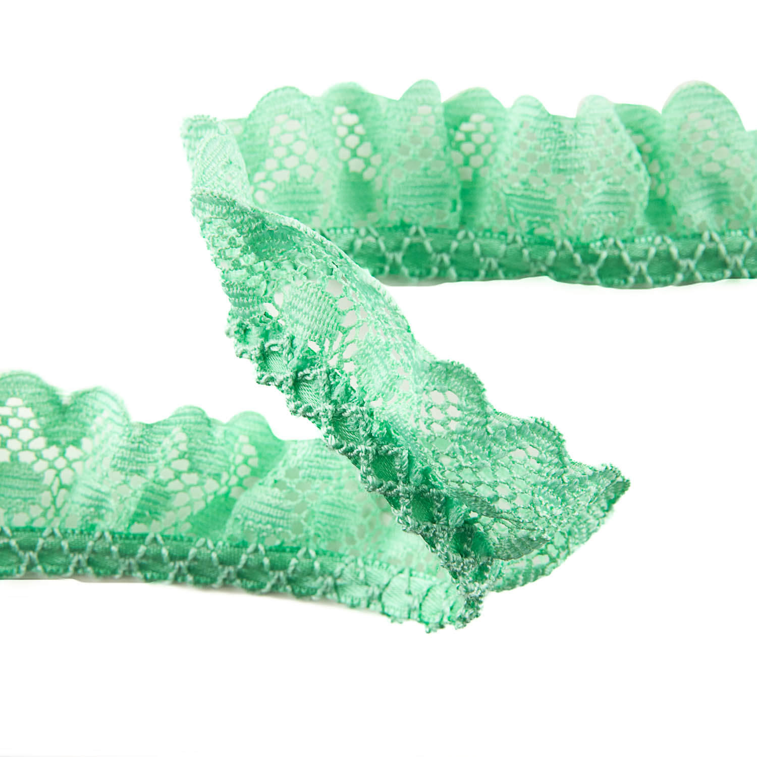 Mint Green Lace Trim 22 mm - Ribes y Casals