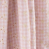 Vichy Swiss Embroidered Seersucker Pink - Ribes y Casals