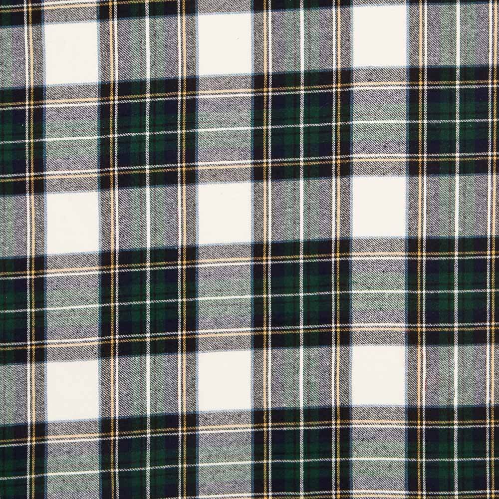 Viyella Cotton Plaid Ecru Blue - Ribes y Casals