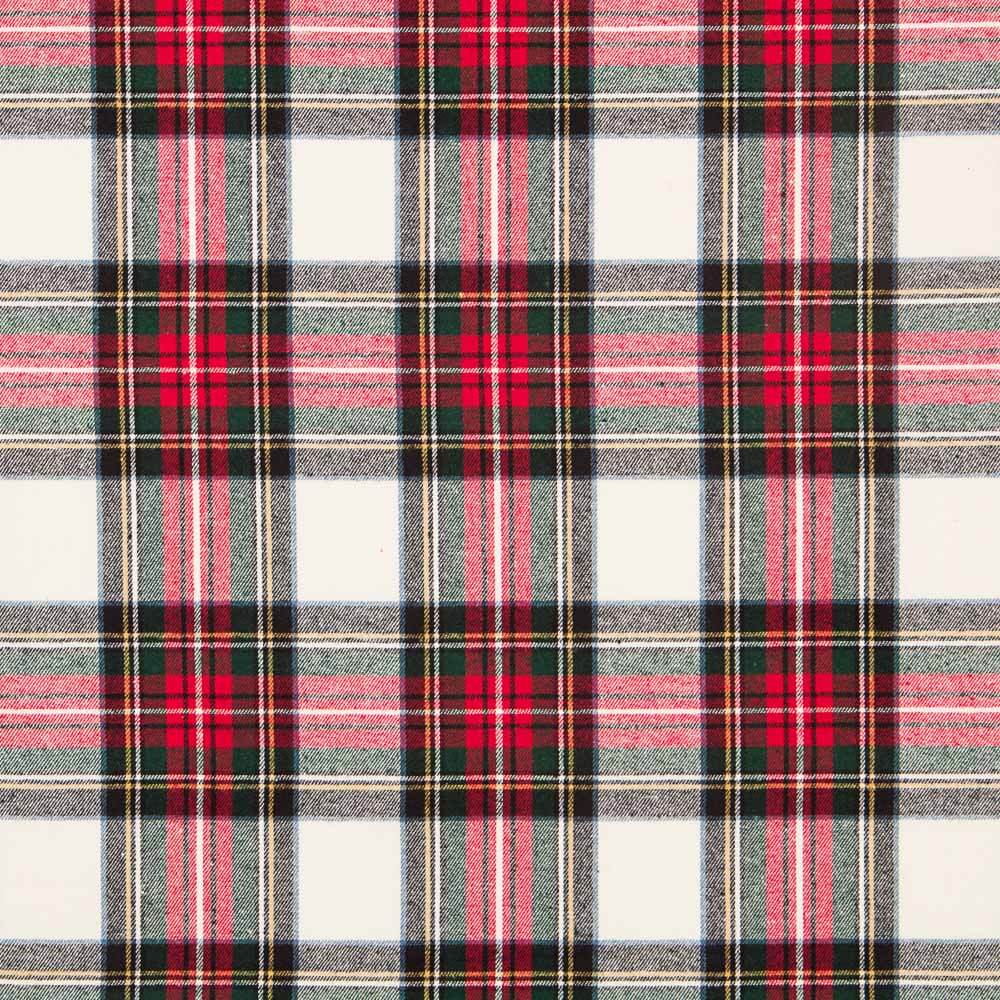 Viyella Cotton Plaid Ecru Red - Ribes y Casals