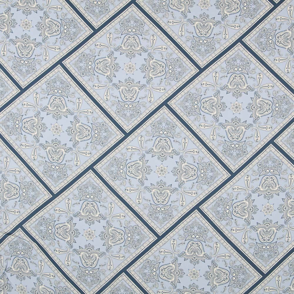 Blue Paisley Mosaic Viscose - Ribes y Casals