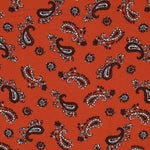 Orange Paisley Viscose - Ribes y Casals