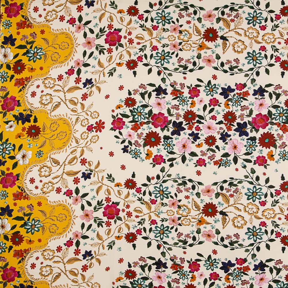 Viscose Lovely Edges Yellow - Ribes y Casals