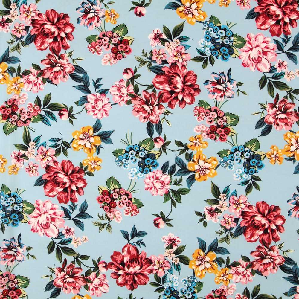 Viscose Cretonne Blue Sky - Ribes y Casals