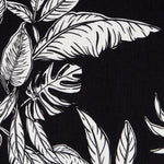 Viscose Leaves Black White - Ribes y Casals