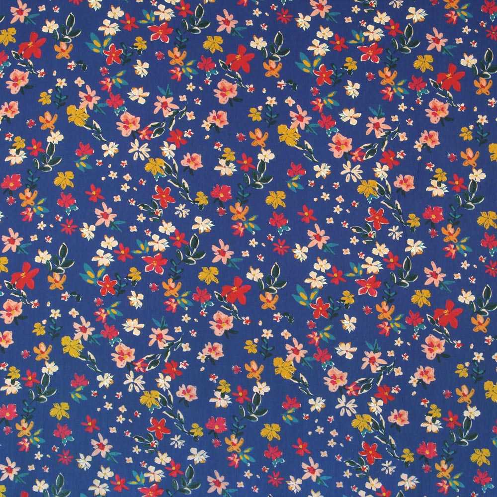 Floral Viscose Blue - Ribes y Casals