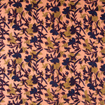 Viscose Floral Pink Salmon - Ribes y Casals