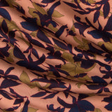 Viscose Floral Pink Salmon - Ribes y Casals
