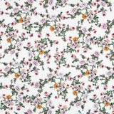 Creton Flowers White Viscose - Ribes y Casals