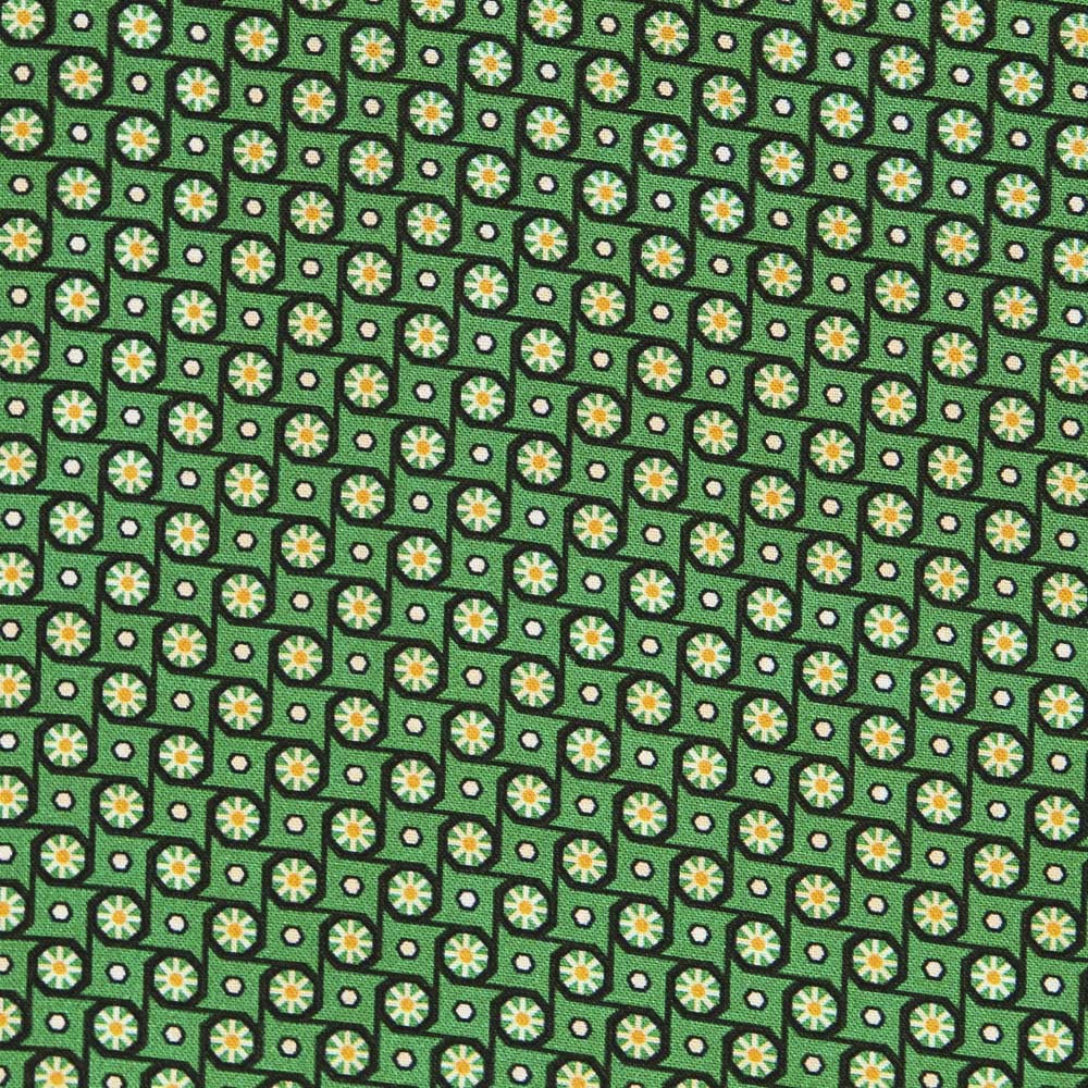 Green Geometric Viscose - Ribes y Casals