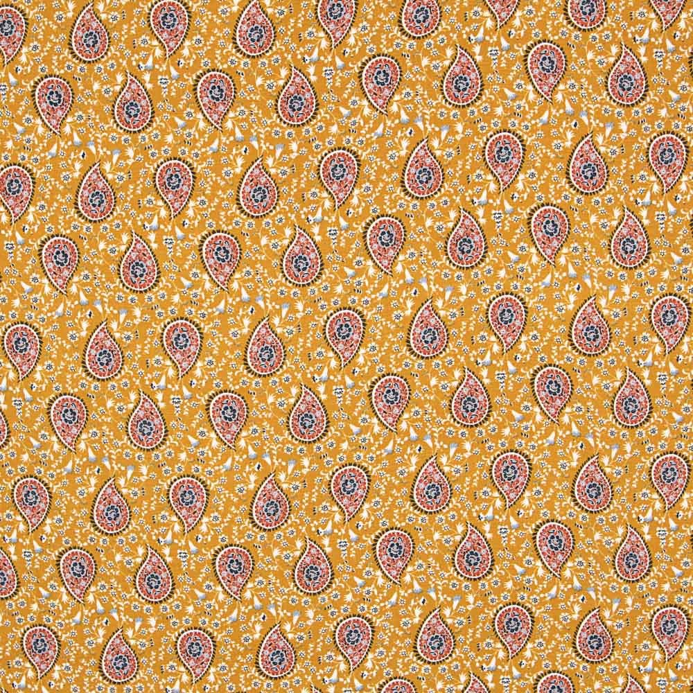 Rustic Viscose Paisley Ocher - Ribes y Casals