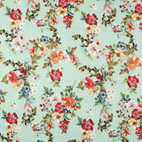 Viscose Rustic Floral Green - Ribes y Casals