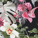Tropical Fashion Black Viscose - Ribes y Casals