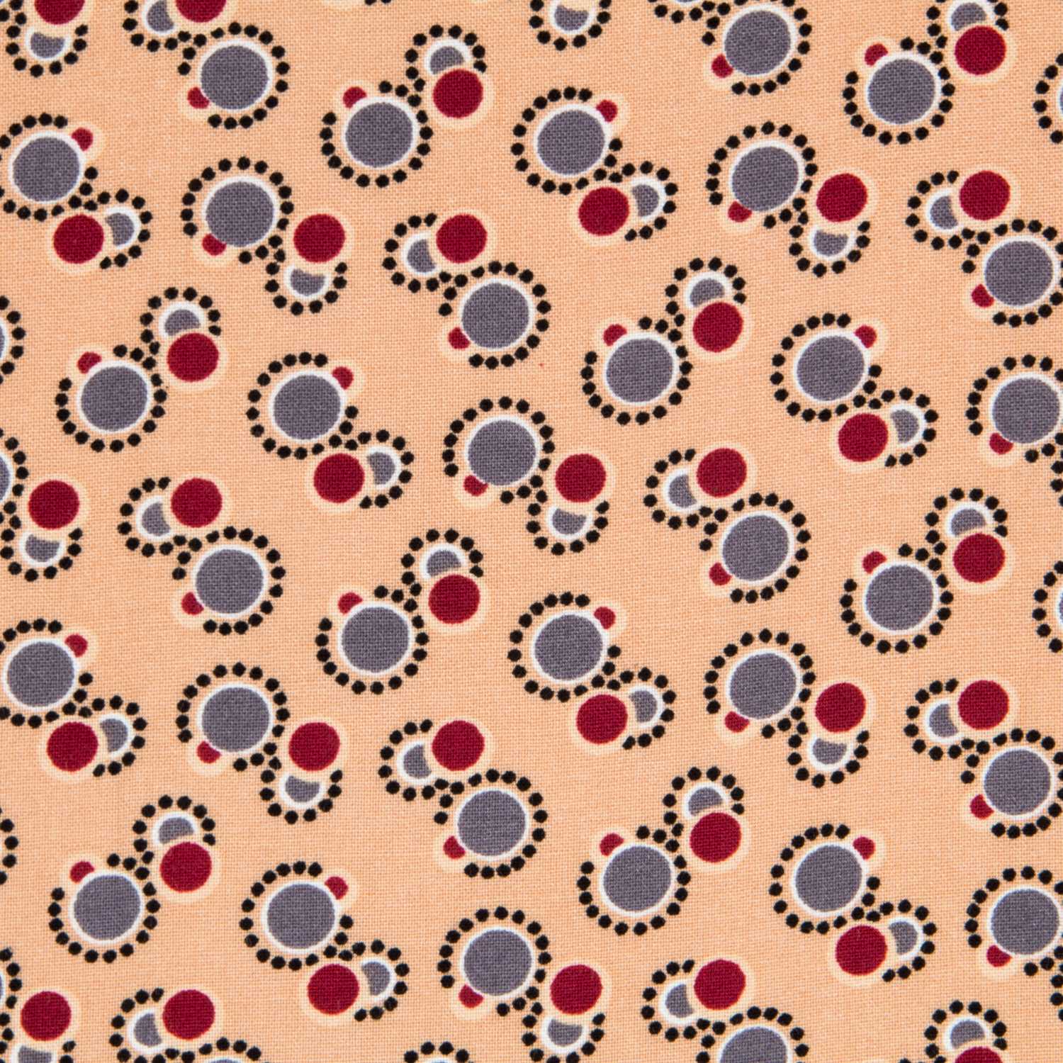 Viscose Winter Geometrical Salmon - Ribes y Casals